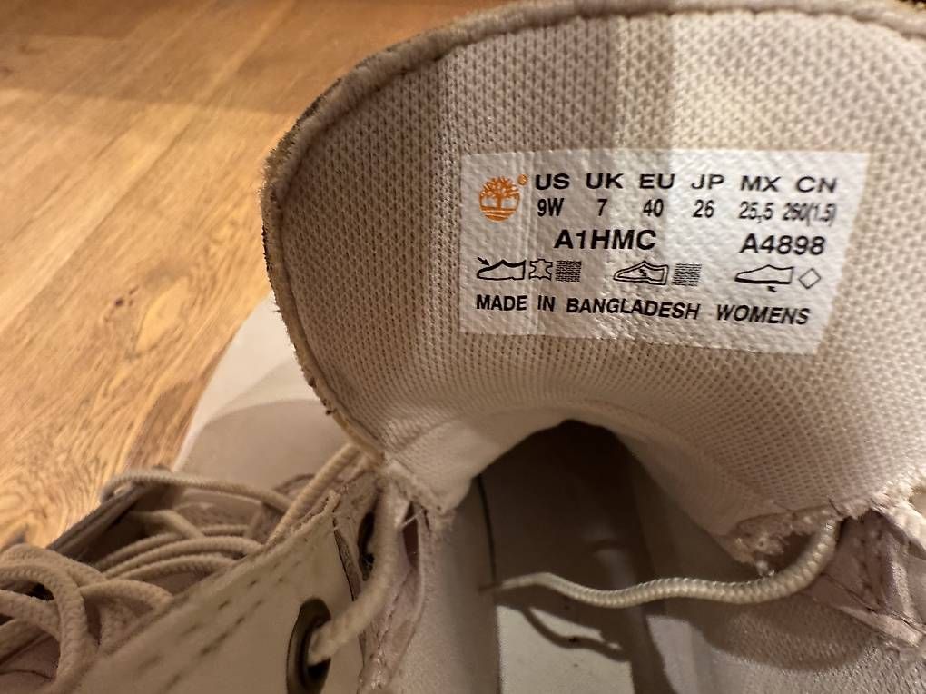 Scarpe da uomo: Timberland Boots waterproof off-white weiss 40 top – Usato da Grub SG venduto da JJ1356 4
