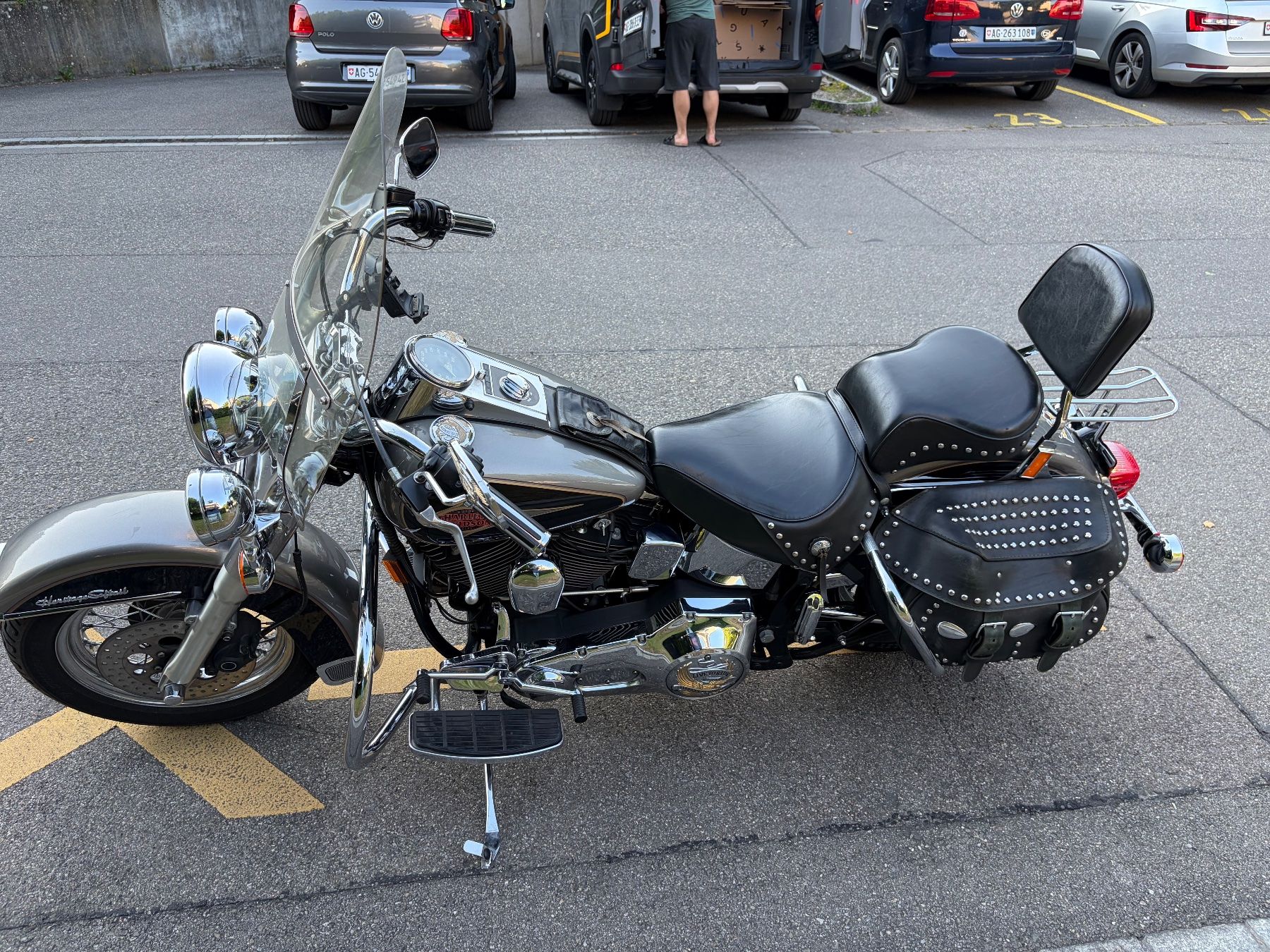Harley-Davidson Chopper: Harley Davidson Heritage Nostalgia Limited Evolution – Usato da Rütihof venduto da elcheffe81 8