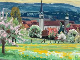 Richard Wannenmacher, Frühling in Berg TG, signiert, datiert