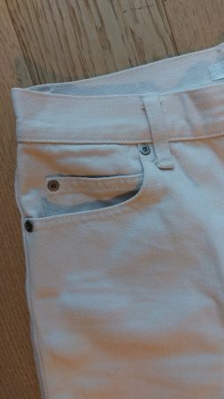 Uniqlo - jeans blanc droit