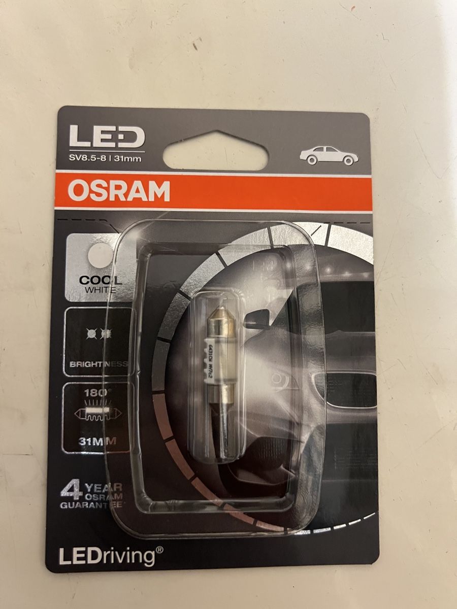 Osram Alle Autoersatzteile: OSRAM LED SV8.5-8 | 31mm Cool White Neu – Neu und originalverpackt aus Burgdorf von Ard93