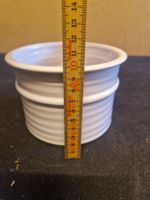 Blumentopf, Übertopf, Keramik, weiss, Ø 13 cm