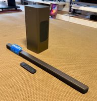 Schlanke TV-SoundBar, Philips TAB8200 mit Bass