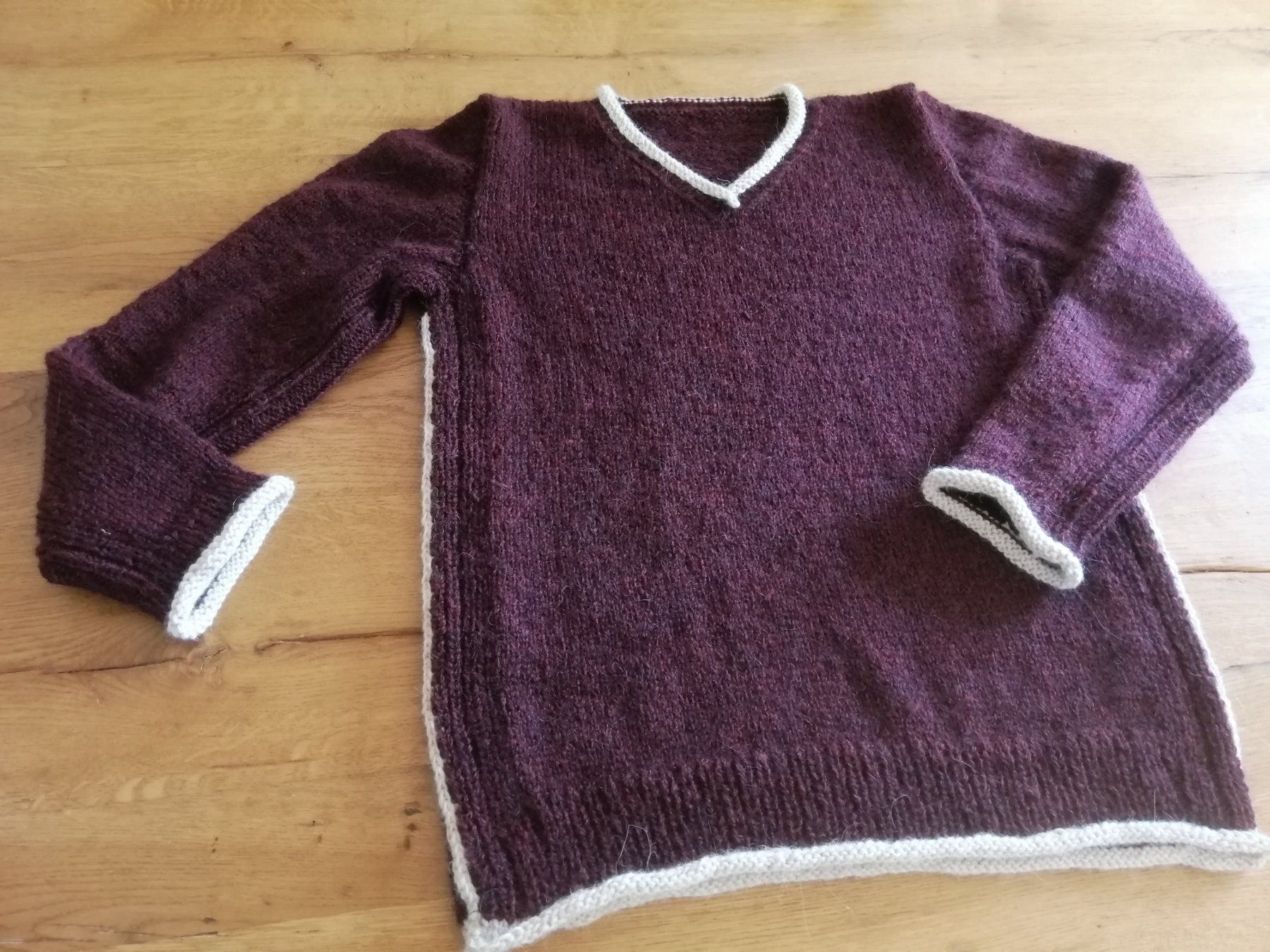 Maglioni & Felpe: Pulli "Crimson" aus Merino/Alpaca  NEU – Nuovo (secondo la descrizione) da Langenthal venduto da Handstrick 4