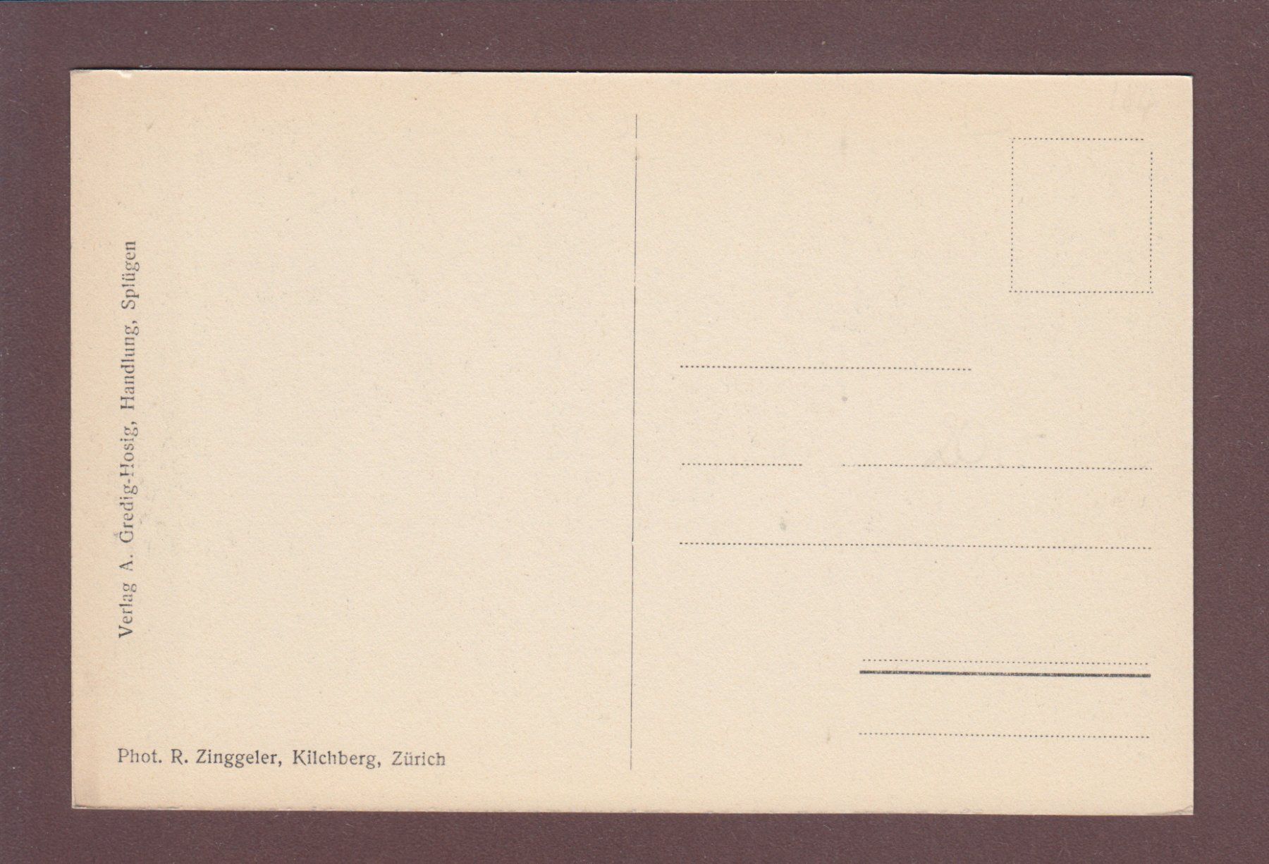 Cartoline postali: SPLÜGEN - Guggernüll - Einshorn – Usato da Pully venduto da nicecards 1