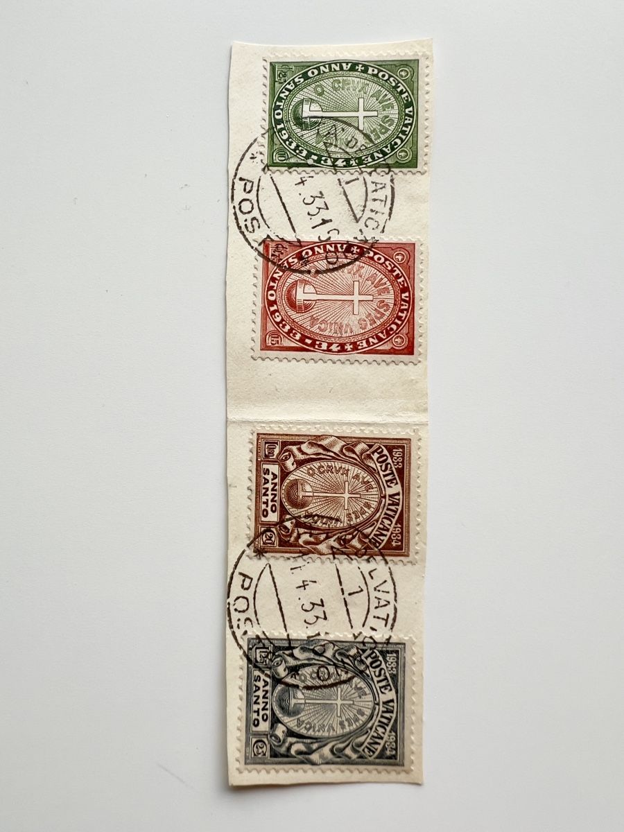 Tutti i francobolli: Vatikan Briefmarken 1933  – Usato da Glattbrugg venduto da Artos67