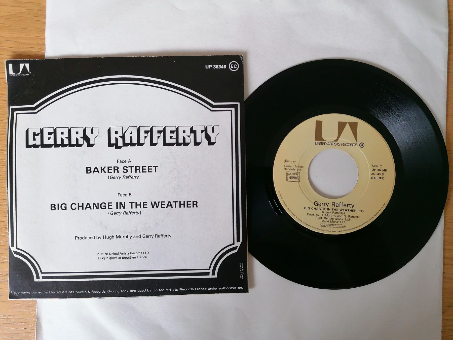 Vinyles: Gerry Rafferty --  Baker Street Vinyl Single – D'occasion à Beinwil am See par Funkthesizer 1