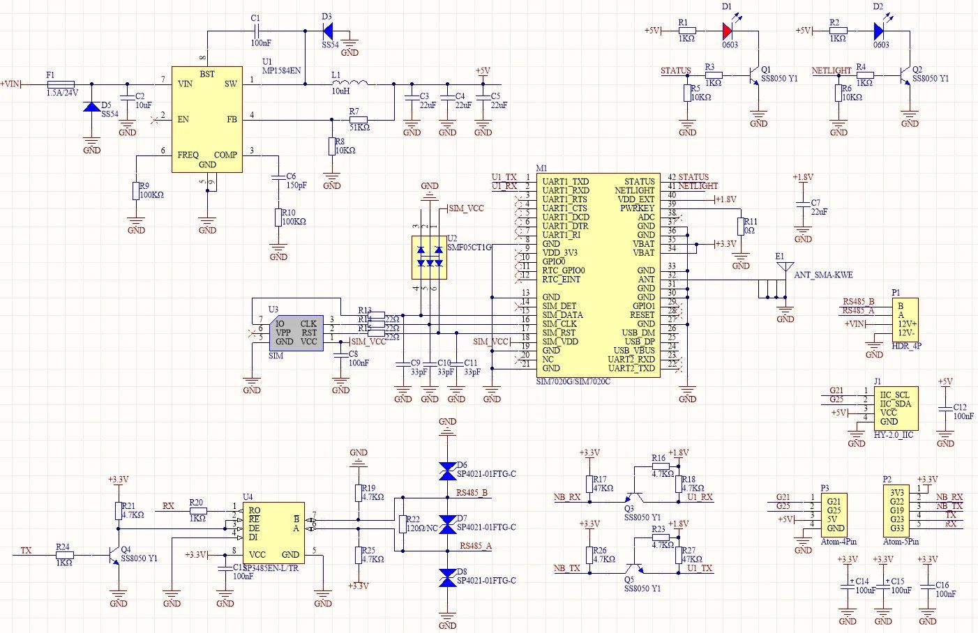 M5Stack Componenti elettronici: M5Stack Atom lite (und zusätzlich NB-IoT, DIN-Montage) – Nuovo e nell'imballaggio originale da Burgdorf venduto da 9500 5