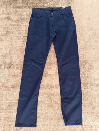 Men’s Casual Zara Navy Cotton Trousers - new with tags