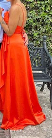 Elegantes Abendkleid, Gr.38 Korallenrot, neuwertig