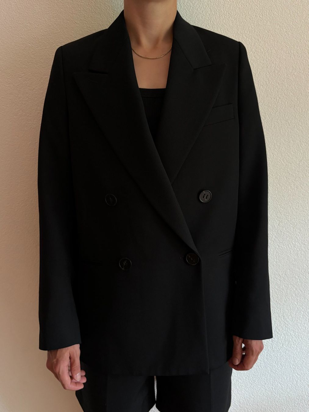 Acne Studios Giacche: ACNE STUDIOS BLAZER DOPPELREIHIG SCHWARZ – Usato da Zürich venduto da jonny_s