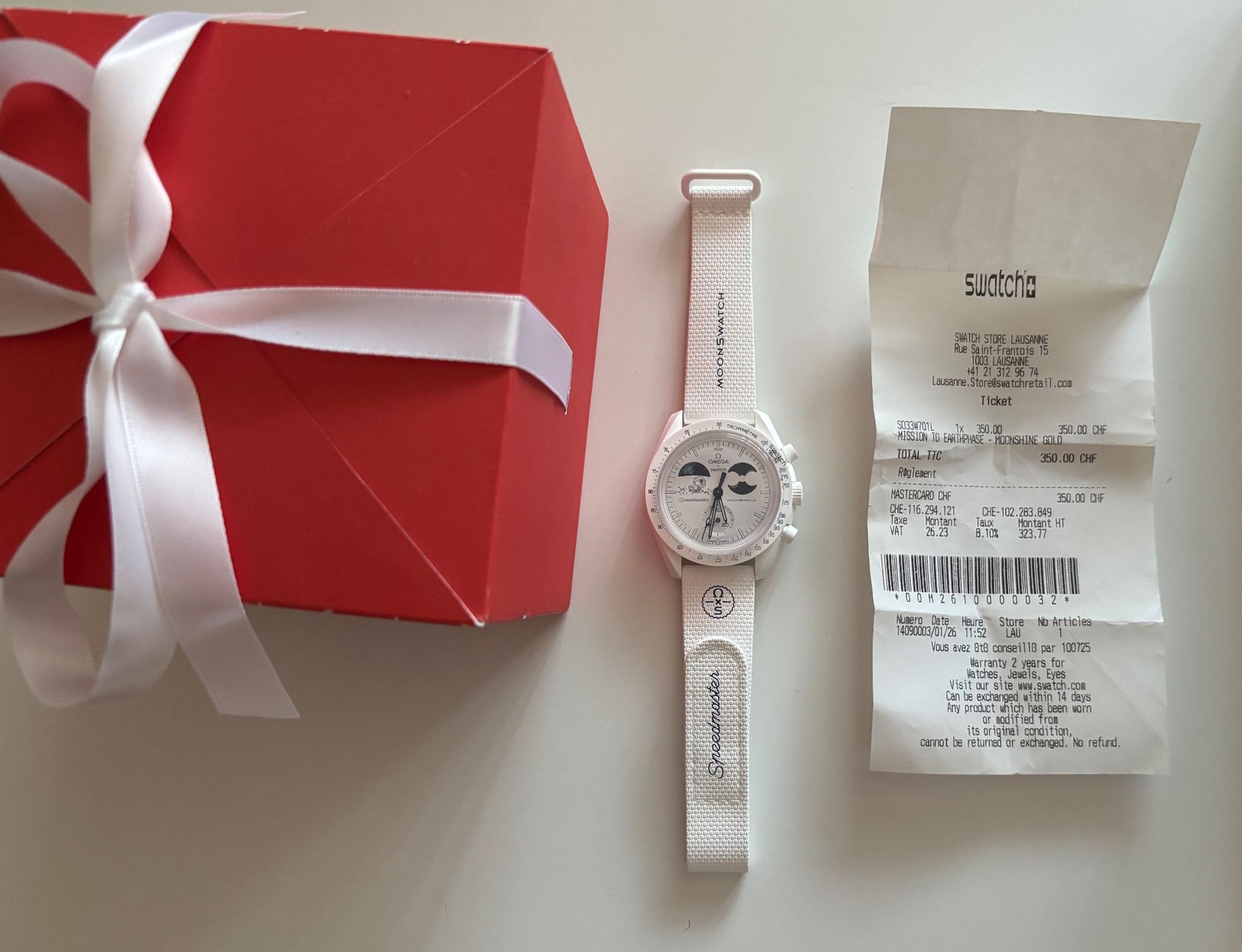 Swatch Orologi: Swatch Moonswatch MOONSHINE GOLD – Nuovo e nell'imballaggio originale da Cham venduto da Merdek123 1