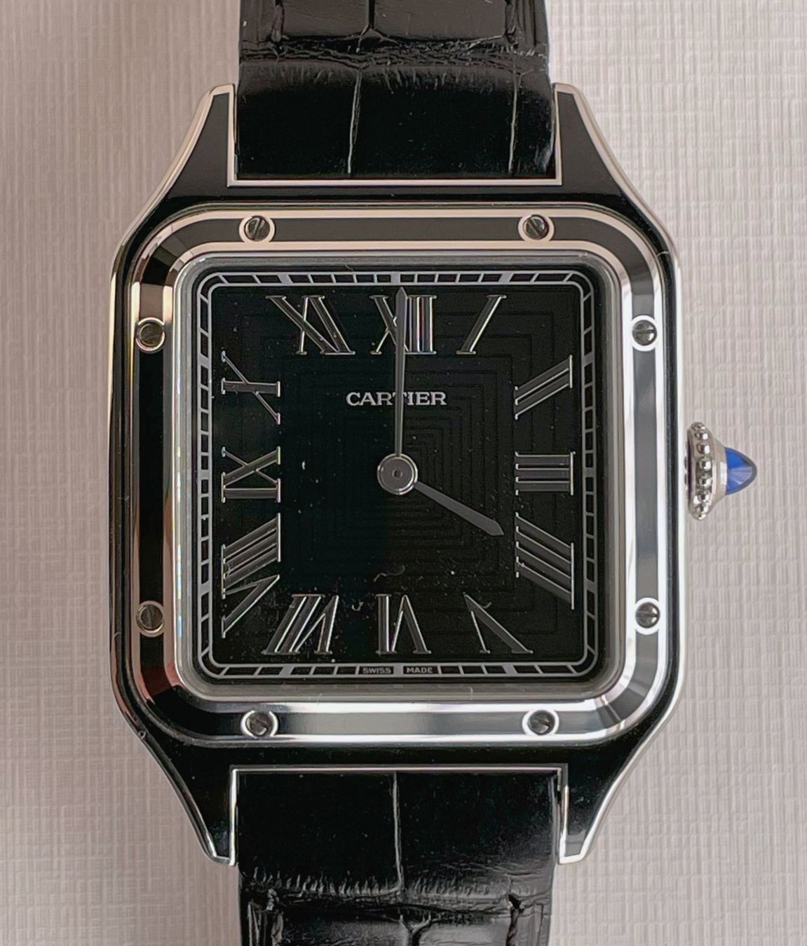 Cartier Orologi: Cartier Santos Dumont Black Laquer, full Set – Nuovo (secondo la descrizione) da Gasel venduto da Alter_Ego 1
