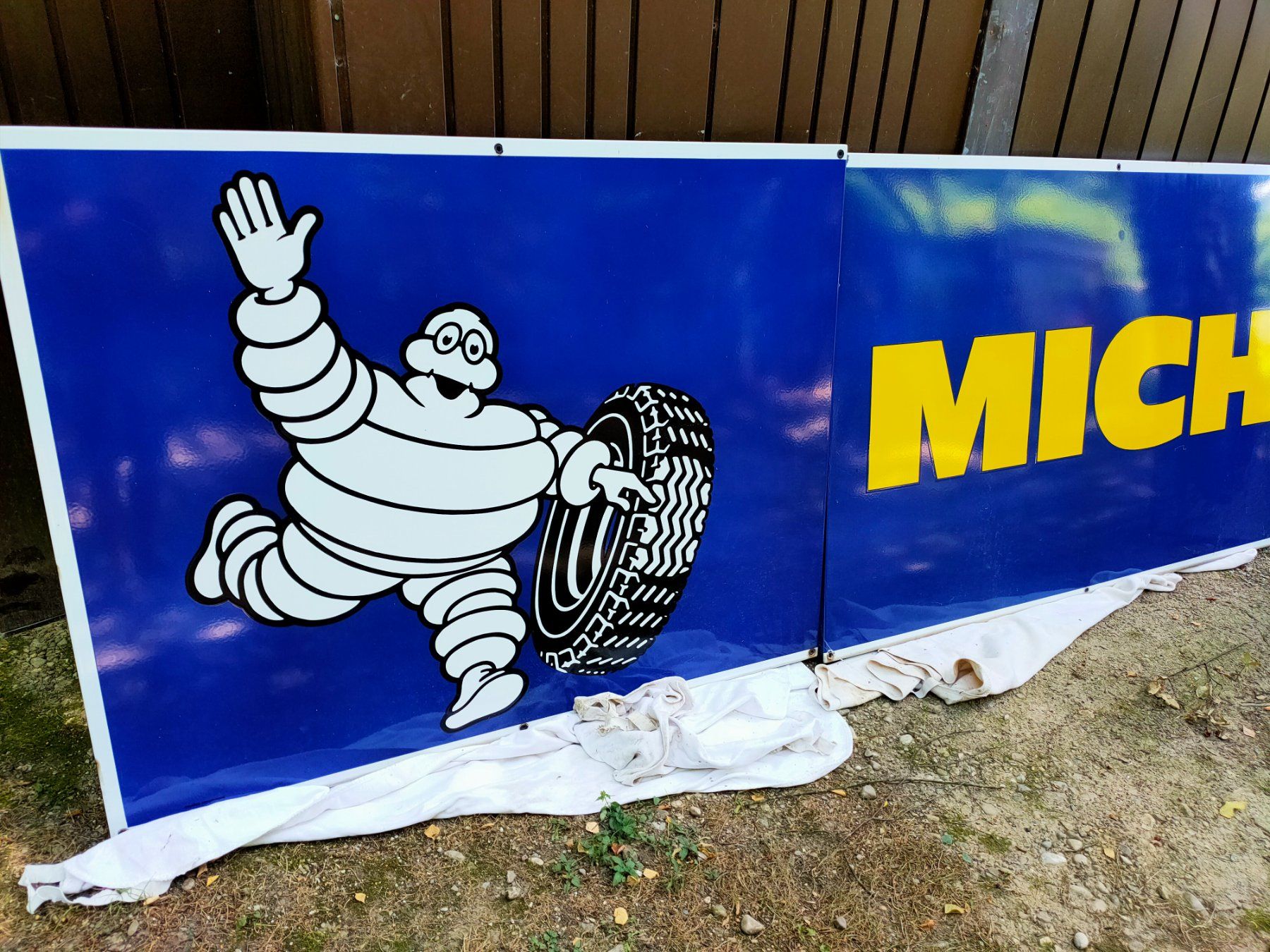 Michelin Ecriteaux: Plaque émaillée michelin xxxl – D'occasion à Bretonnières par Minigab 1