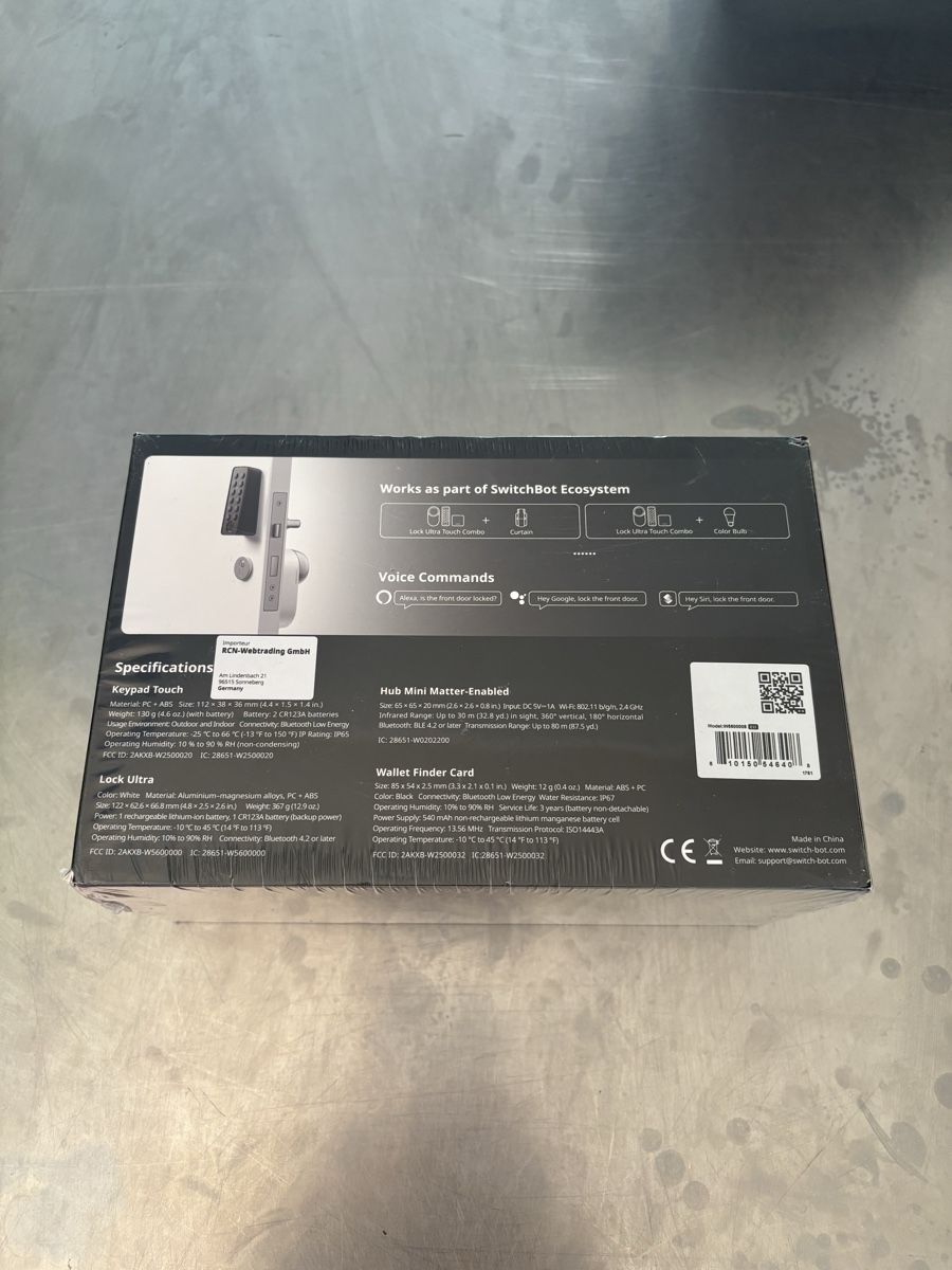 Switchbot Lucchetti: SwitchBot Lock Ultra Touch Combo - Neu & OVP – Nuovo e nell'imballaggio originale da Bern venduto da PrettyGood 1