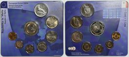 MALTA KMS 2004 zum EU-BEITRITT 1 Cent - 1 Lira stgl