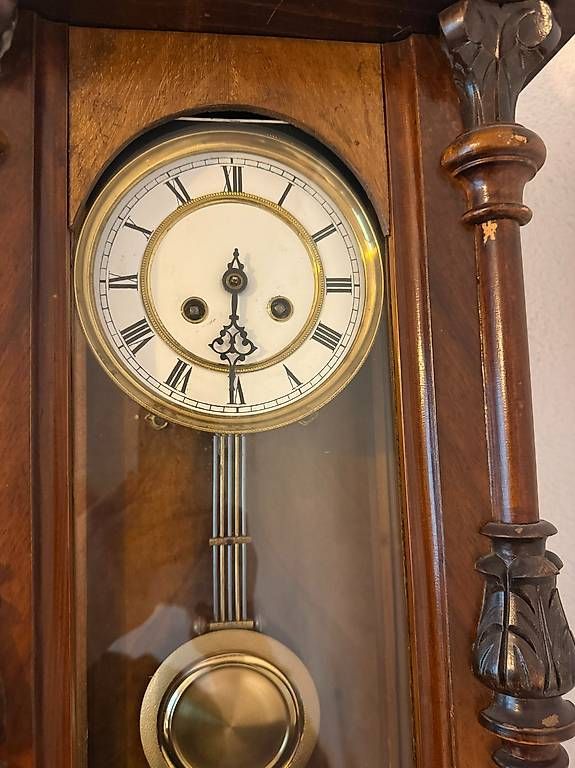 Stand- & Wanduhren: Echtholz Wanduhr – Defekt aus Selzach von Olive8 3