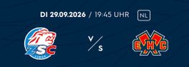 2x ZSC EHC BIEL Sitzplatz Tickets für 29.9.26 2xErwachsene