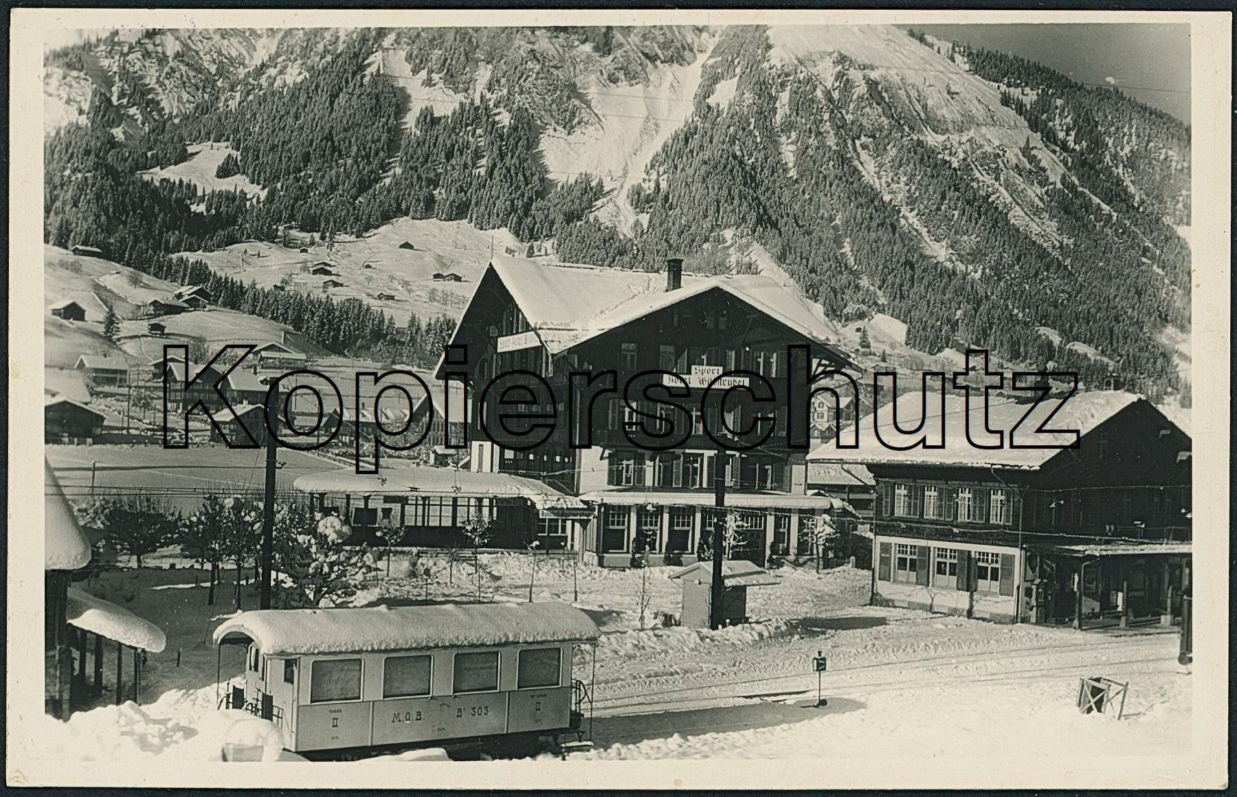 Cartes postales: BE Lenk - Bahnhof - Bahn MOB – D'occasion à Schindellegi par Jonathan77