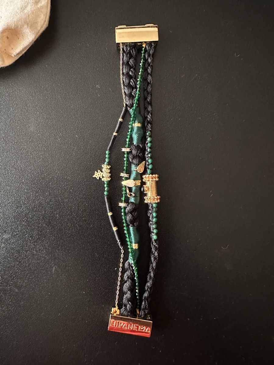 Hipanema Bracciali & Braccialetti: Bracelet multi-rangs Hipanema  - Noir et Ver – Usato da Genève venduto da Frippop 1