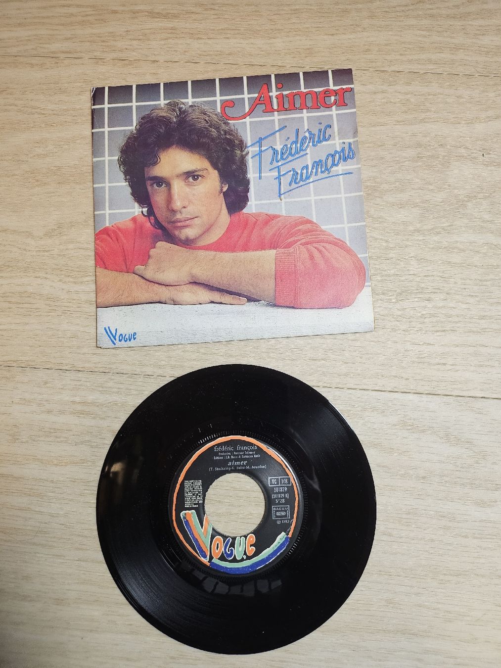 Schallplatten: 45T Aimé Frédéric François "Aimer" 1983 Vogue – Gebraucht aus La Joux FR von car_ck96