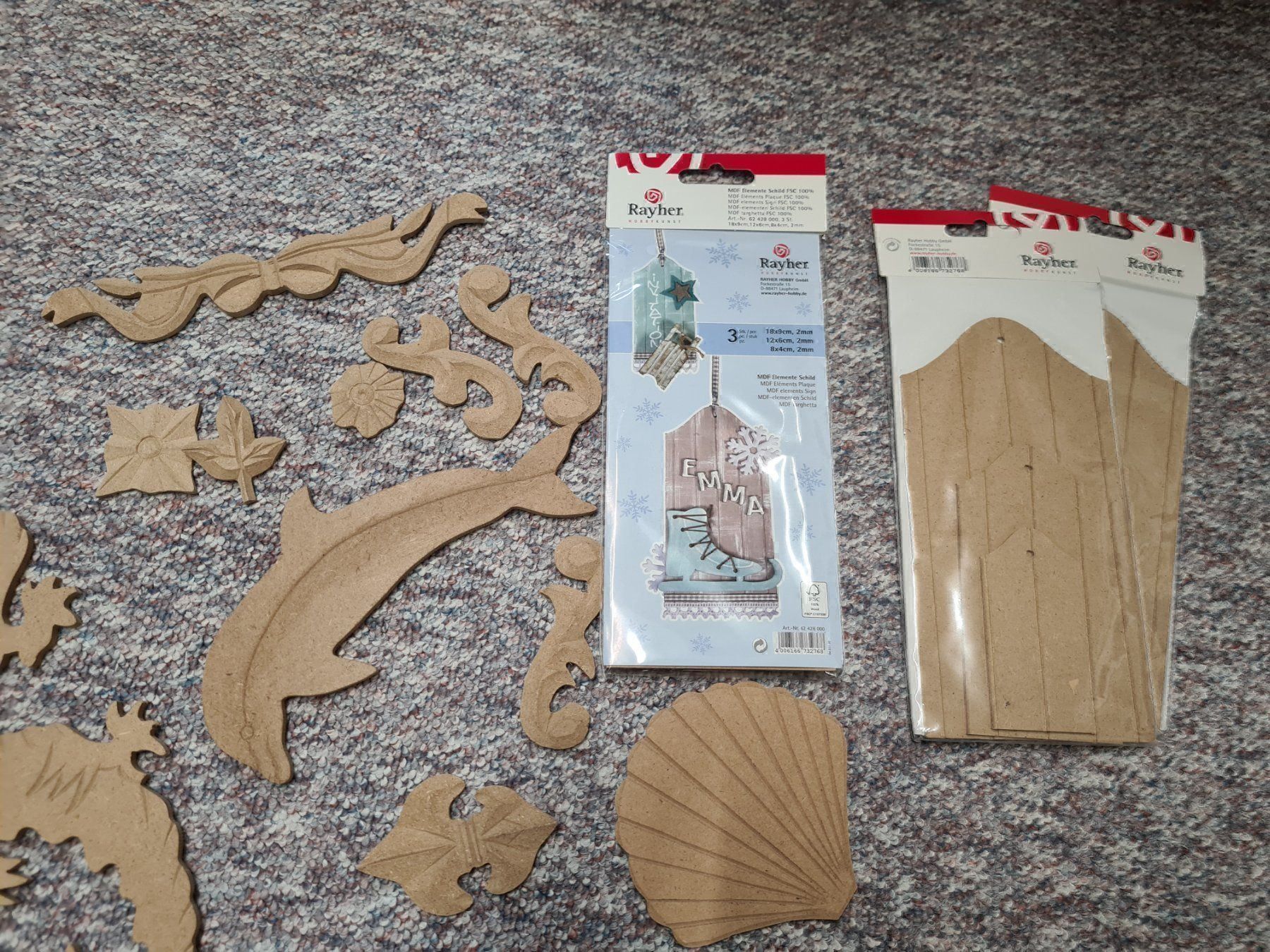 Articoli in legno: MDF Teile mix 1 – Nuovo (secondo la descrizione) da Killwangen venduto da KIANA08 1
