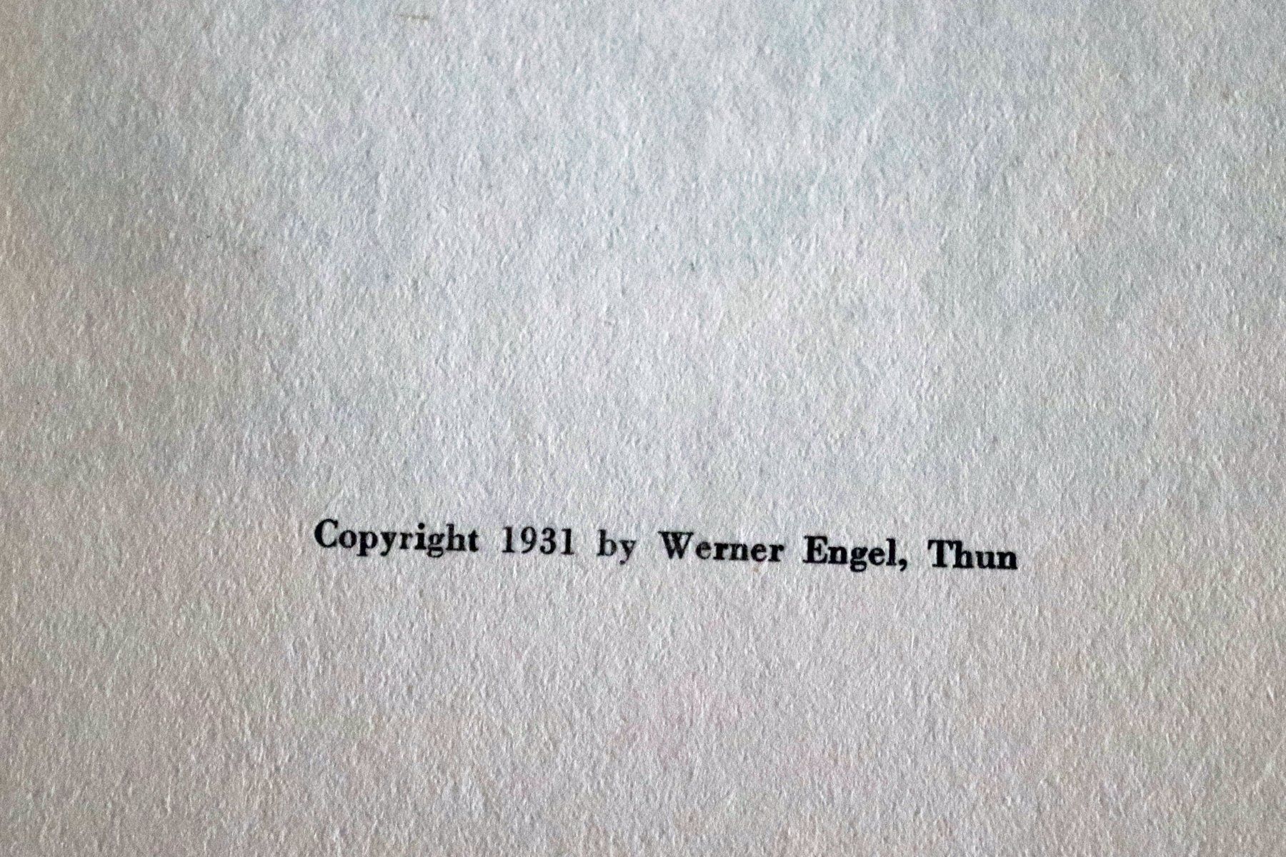 Libri: *Mein Thun* von Werner Engel, 1931 – Usato da Thun venduto da Annalea 1