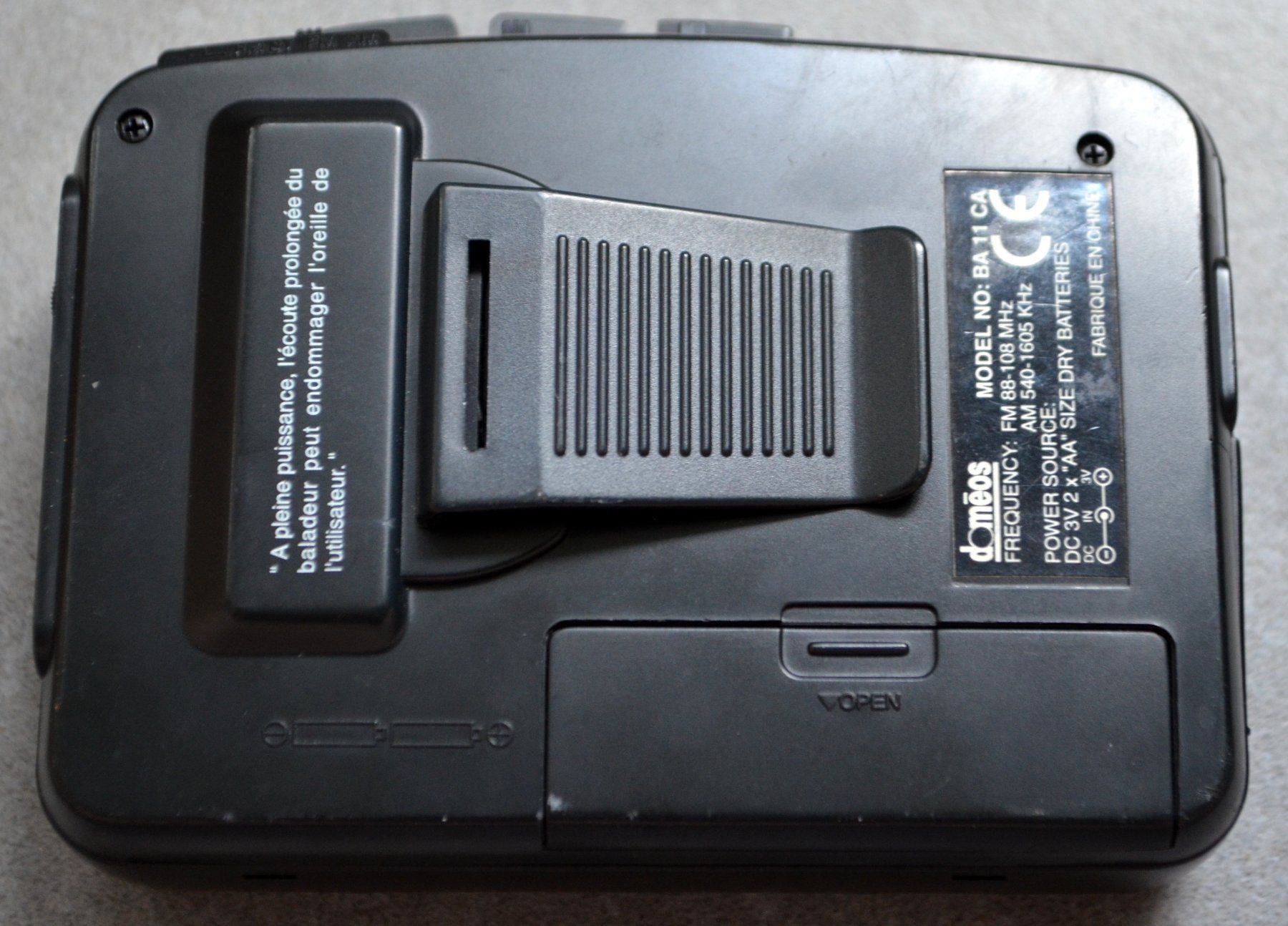 Lettore multimediale portatile: Domeos BA 11 CA  Walkman – Usato da Collonges venduto da arashee 3