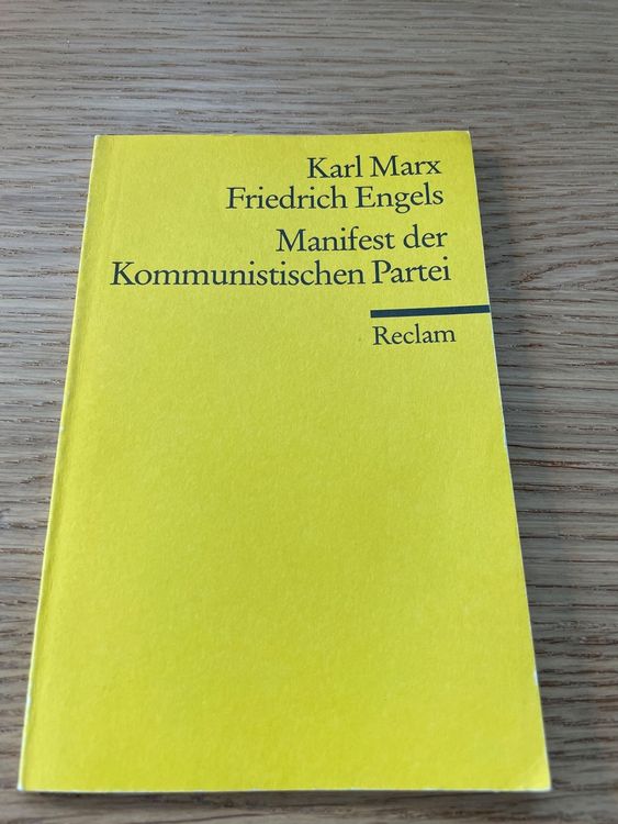 Karl Marx - Manifest Der Kommunistischen Partei Reclam 1993 | Kaufen ...