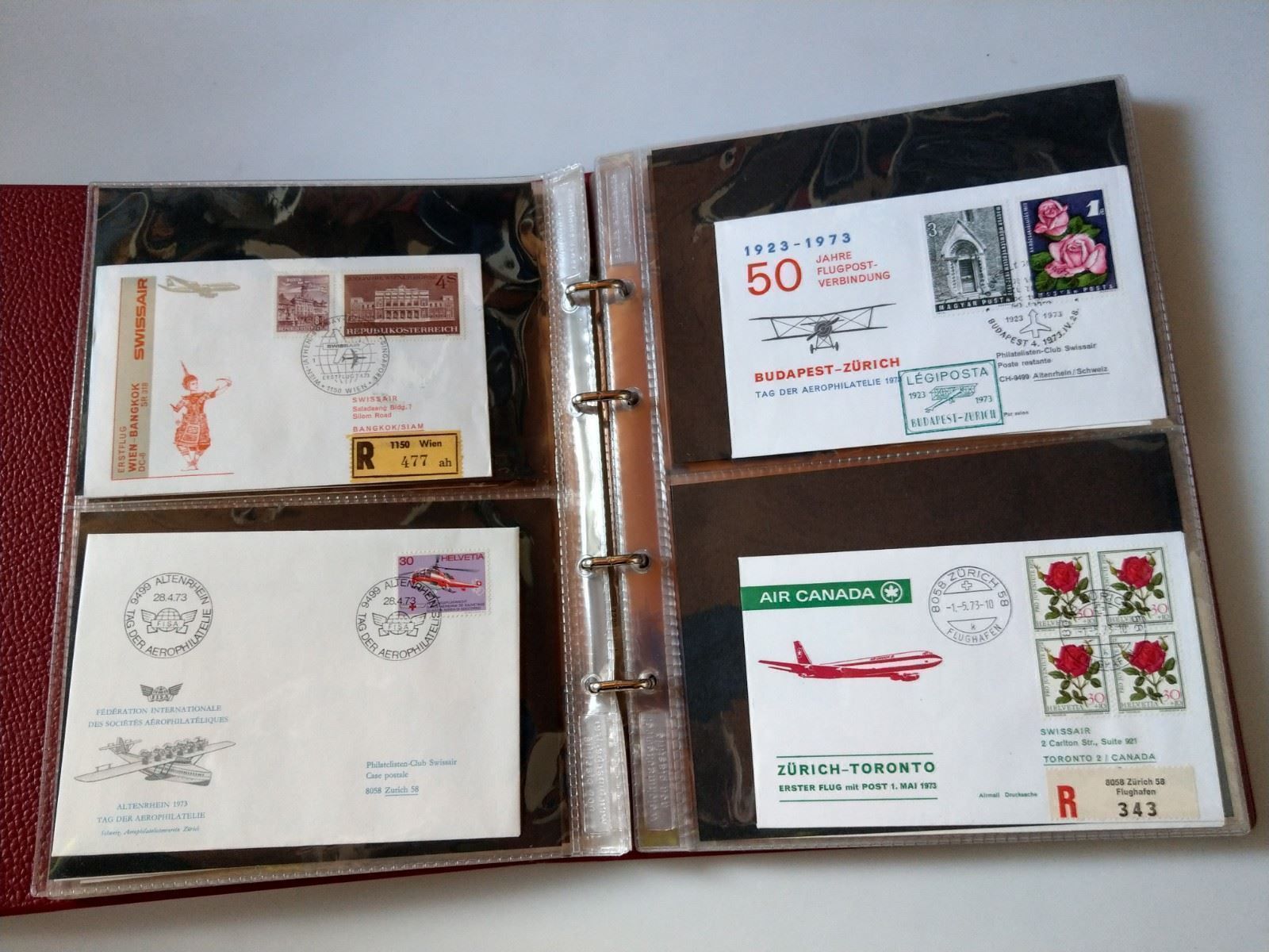 Tutti i francobolli: Sammlung 64 Erstflüge von 1972-1974 – Usato da Ettingen venduto da Kartenplanet 6