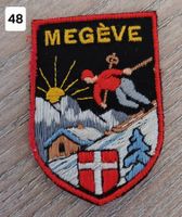Badge , Patch, Aufnäher MEGÈVE , Skifahrer (48)