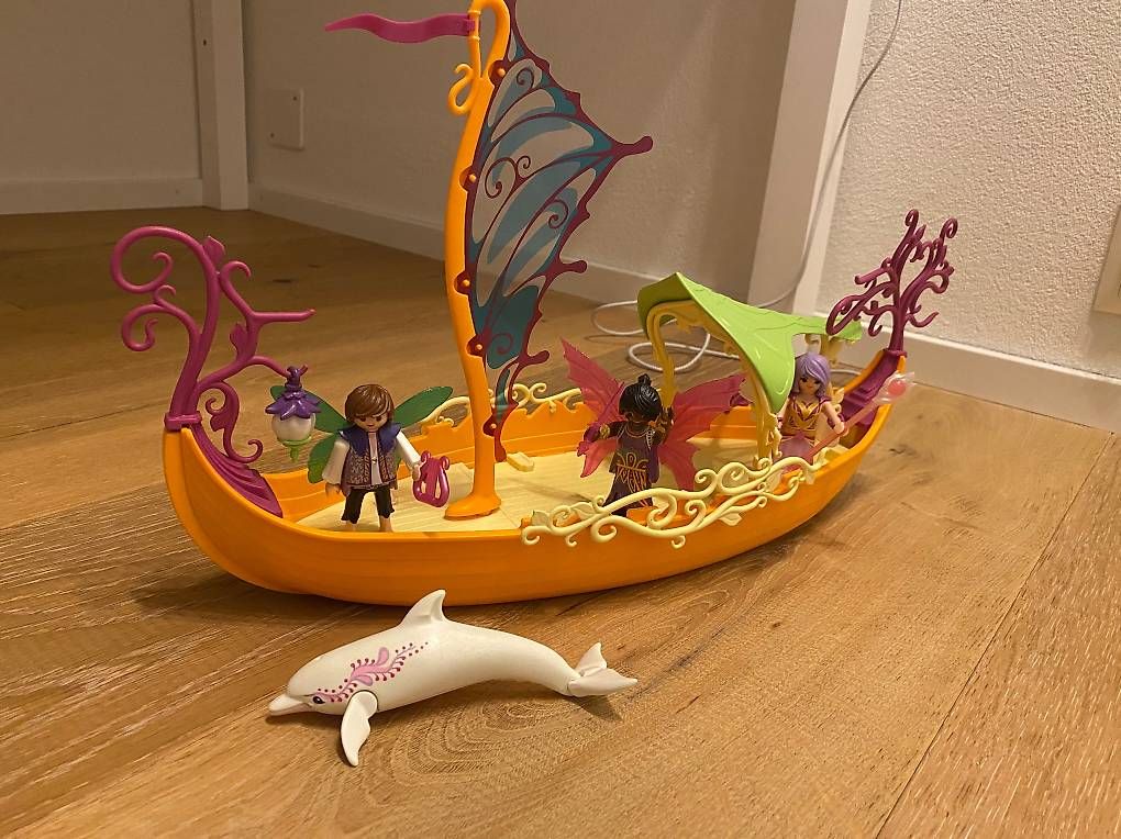 Spielzeuge: PLAYMOBIL 9133 Romantisches Feenschiff – Gebraucht aus Steinach von Susansung
