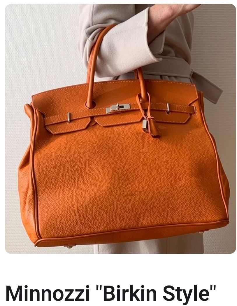 Sacs femmes: Minnozzi Leder gelb "Birkin Style" – D'occasion à Solothurn par Fleur73 2