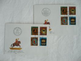 Pro Patria 1981 Satz 1 x FDC & 1 x 1. Aug., SBK B190 - B193
