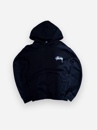 Stüssy Black Graphic Hoodie Grösse S