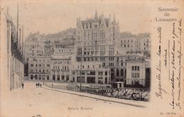 Souvenir de Lausanne, Maison Mercier, circulée 1907