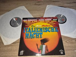 Italien Hit 2 x LP Italienische Nacht, u.a Eros, G. Nannini