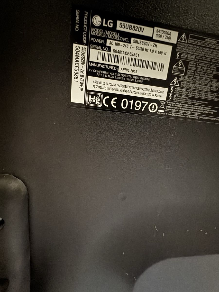 LG Televisori: LG 55” Defekt – Difettoso da Schmerikon venduto da Pakio 3