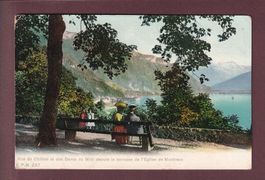 MONTREUX - Terrasse de l'Eglise - 1911 CPN