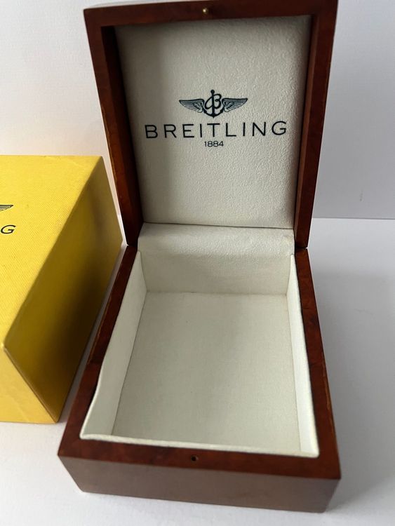 Boîte à Montres Vintage Breitling En Bois - Pour 1 à 3 Montres - Rareté Collector - Occasion