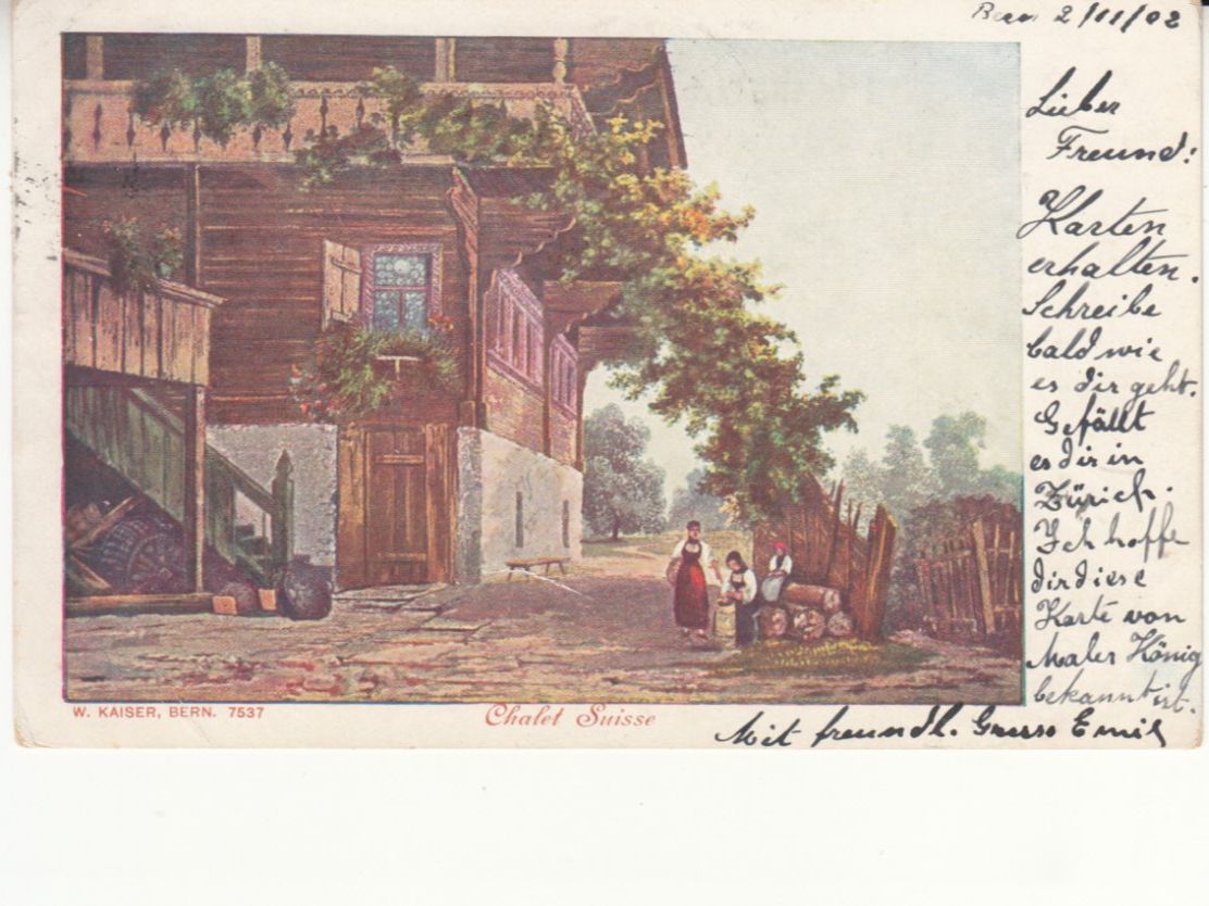 Cartoline postali: Chalet Suisse 1902 – Usato da Bürglen TG venduto da StampGraf