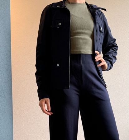 Lauren Ralph Lauren Übergangsjacke Marine Gr. 38 Jacke blau 
