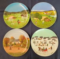 VIER JAHREDZEITEN  BAVARIA PORZZELAN 4 TELLER