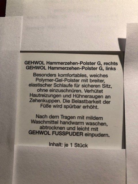 Pedicure: Hammerzehen - Polster G... – Nuovo (secondo la descrizione) da Nottwil venduto da Frontal 3