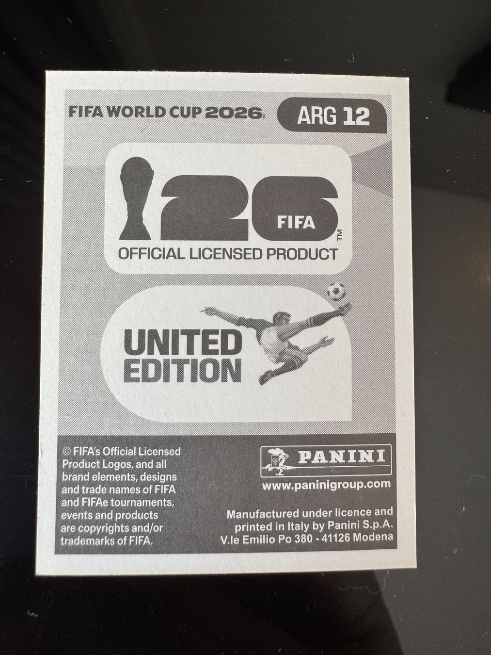 Panini Carte collezionabili: ARG 12 Panini FIFA World Cup 2026 – Nuovo e nell'imballaggio originale da Zürich venduto da wtpooh 1