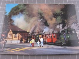 AK Brienz Bahnhof mit Zug