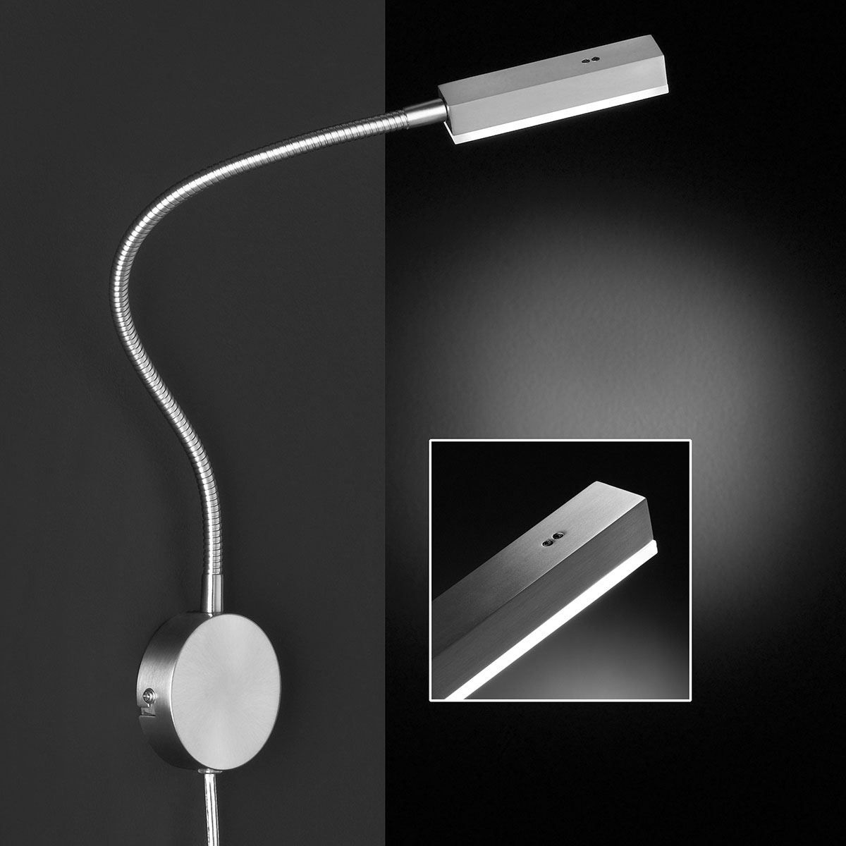 Lampade: LED Wandleuchte, Flexarm, 59 cm Höhe – Nuovo (secondo la descrizione) da Kreuzlingen venduto da Smart-Light