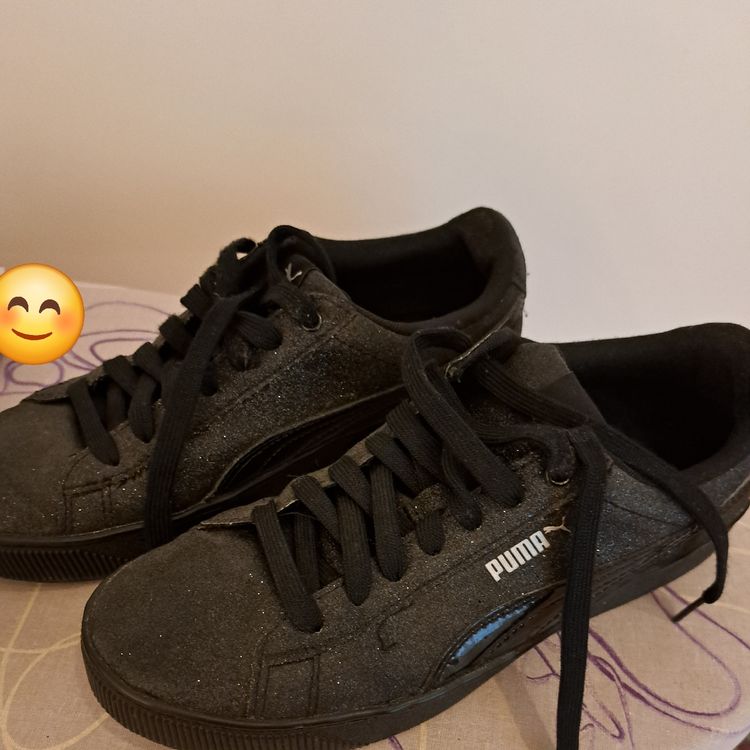 Puma Sneaker Gr.39 schwarz glitzernd Kaufen auf Ricardo
