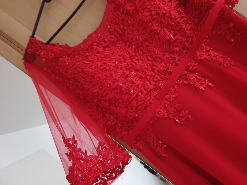 Vestiti: Rotes Abendkleid lang – Usato da Worben venduto da Marcodos 6
