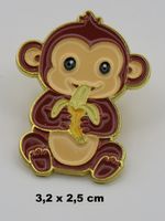 Ansteck Pin - AFFLI mit BANANE - Emaille - 3,2x2,5cm